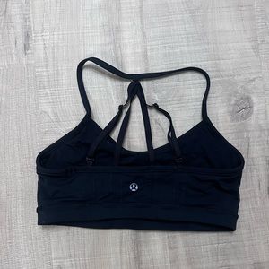 Lululemon Breathe Easy Bra, adjustable straps, black swan, size small